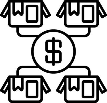 Cost Custom Visual Symbol Graphic vector