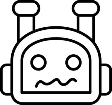 Bot Wireframe Graphic Object Layout vector