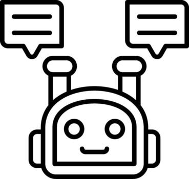 Bot Visual Branding Symbol Asset vector