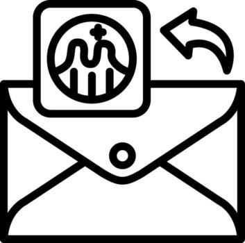 Email Graph App Focused Design Graphic vector