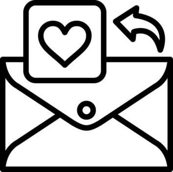 correo electrónico corazón tecnología ui elemento diseño vector