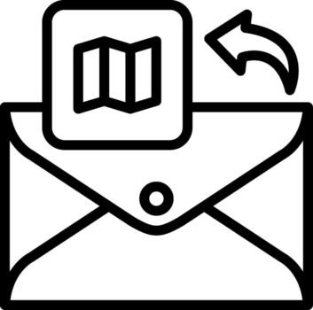 Email Map Dashboard UI Element Graphic vector