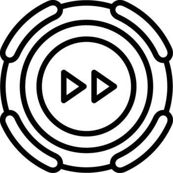 rápido adelante resumen ui elemento diseño vector