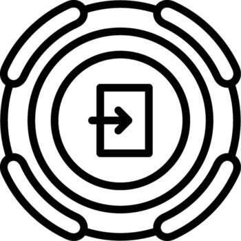 Exit Ready Shape Asset vector