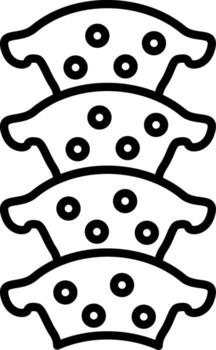 Thoracic Spine Interface Friendly Graphic Element vector