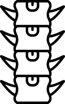 Spinal Fusion Structured UX Symbol Layout vector