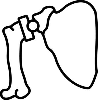 hombro reemplazo usuario interfaz elemento gráfico vector