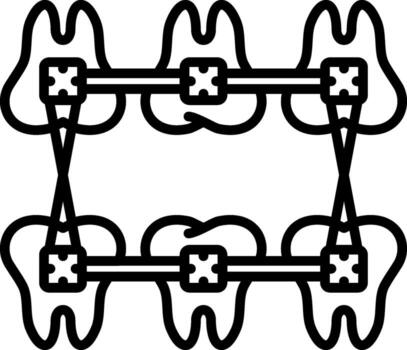 Orthodontic Bands User Interface Element Graphic vector