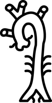 Aorta Dynamic Shape Asset vector