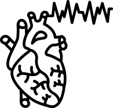 corazón murmullo tecnología ui elemento diseño vector