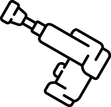 Cordless Drill Wireframe Graphic Object Layout vector