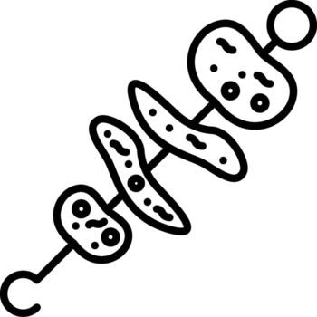 Skewers Interactive Mark Design Graphic vector