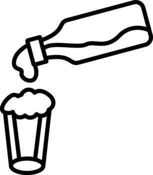 Beer Mug With Bottle Dashboard UI Element Graphic vector