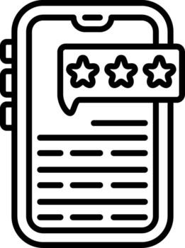 Rate Us Mobile Optimized Art Layout vector