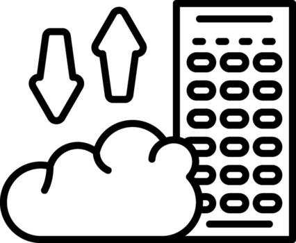 Cloud Migration High Resolution Sketch Graphic vector
