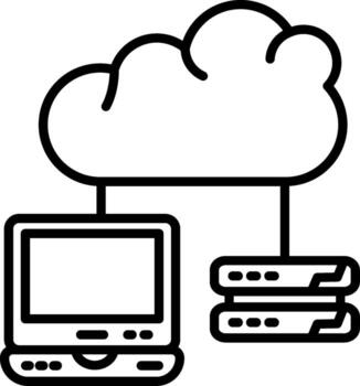 Cloud Computing Service Intuitive UI Feature Layout vector