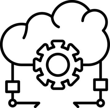 Cloud Configuration Intuitive UI Feature Layout vector