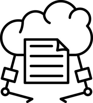 Cloud Storage Disk Dynamic Design Feature Layout vector