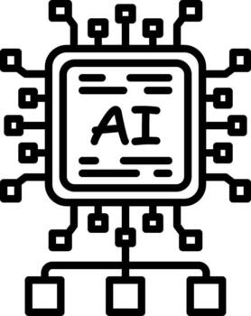 AI Algorithm Display Ready Asset vector