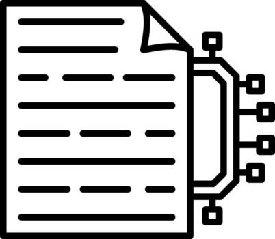 Machine Learning Tech Style Mark Graphic vector