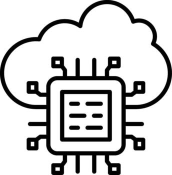 Cloud Computing Display Optimized Graphic Asset vector