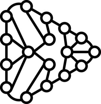 Recurrent Neural Network UI Visual Cue Graphic vector