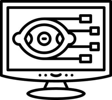 Computer Vision Tech UI Element Layout vector