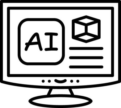 Model Deployment Tech Style Mark Graphic vector