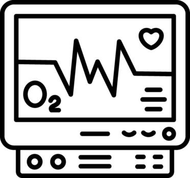 Heartbeat Monitor User Interface Graphic Asset vector