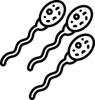 Sperm Cell Scalable UI Form Graphic vector