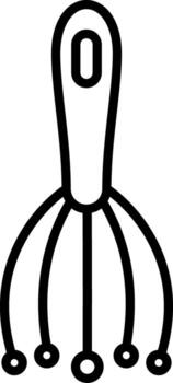 Scalp Massager Utility Design Feature Layout vector