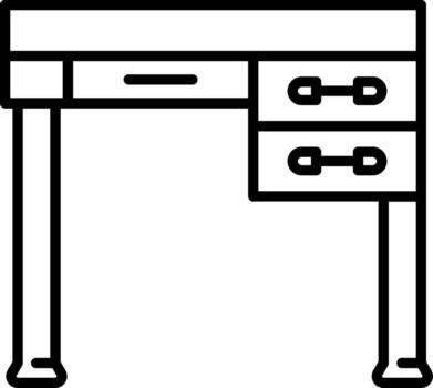 Desk Functional Art Element Layout vector
