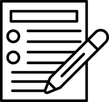 Test Paper Interface Friendly Graphic Element vector