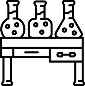 Science Lab Compact Design Representation Layout vector