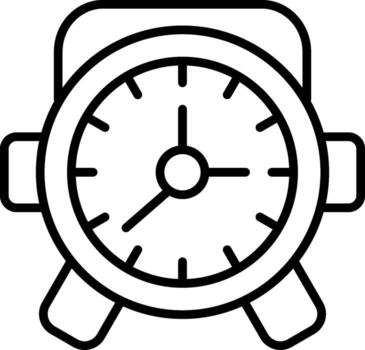 Alarm Clock Digital Graphic Asset Layout vector