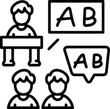 English Class Interface Style Guide Layout vector