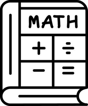 Math Book Scalable File Format vector