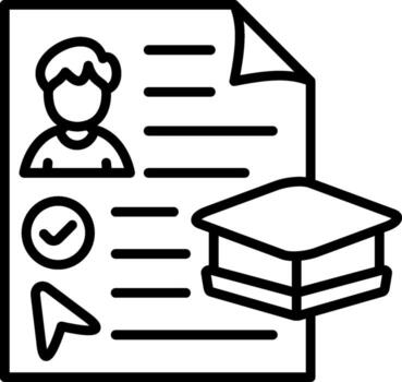 Curriculum Elegant UI Object Graphic vector