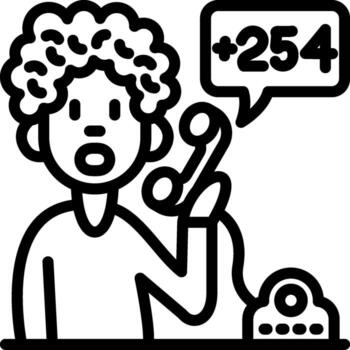 Kenya Mobile UI Mark Design vector