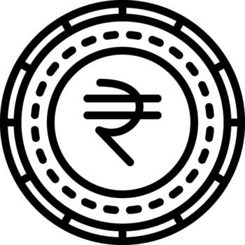 India Coin Dashboard UI Element Graphic vector