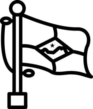 Flag Sint Eustatius Functional Art Element Layout vector