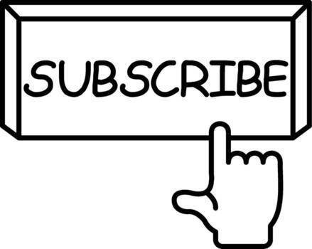 Subscribe Minimal Visual Object Form vector