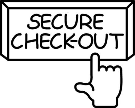Secure Checkout Interface Style Guide Layout vector