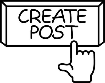 Create Post Professional UI Graphic Design vector