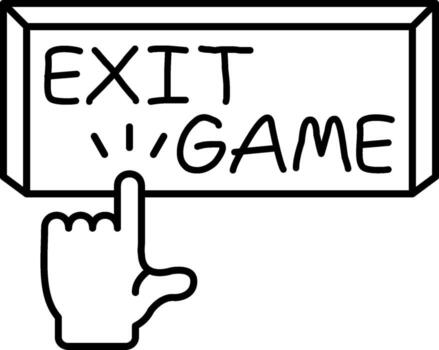 Exit Game Feature Highlight Mark Layout vector