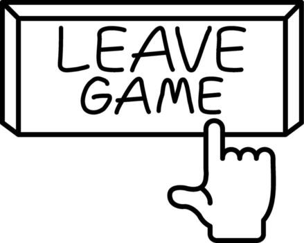 Leave Game Mobile Optimized Art Layout vector