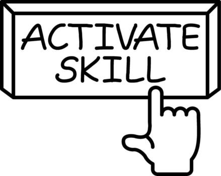 Activate Skill Structured UX Symbol Layout vector