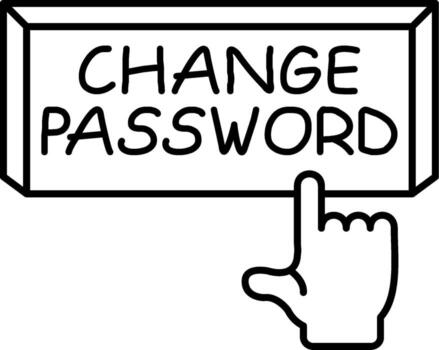 Change Password Versatile Web Graphic Layout vector