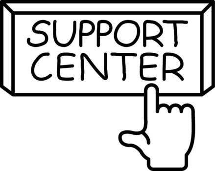 apoyo centrar estilizado visual simbólico representación vector