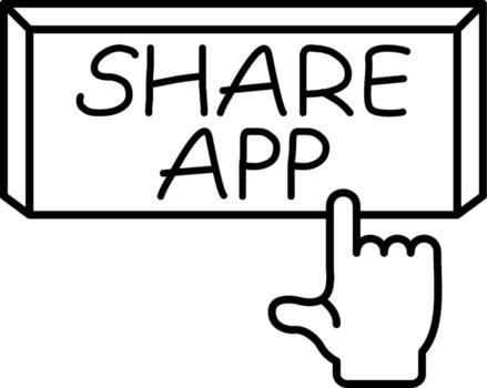 Share App Compact UX Shape Graphic vector